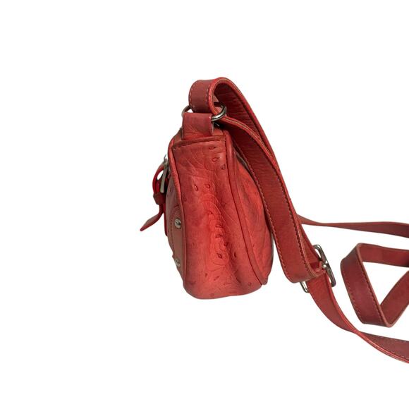 Valentina Made in Italy Crossbody Bag Pink Leather Studded Handbag Small Purse - Picture 3 of 11